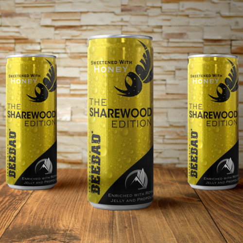 Energy Drink Can Wrap BEEBAD SHAREWOOD EDITION thumb