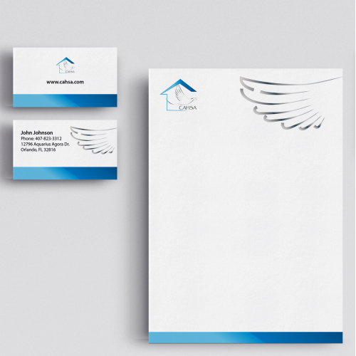 Cahsa religious organization stationery design