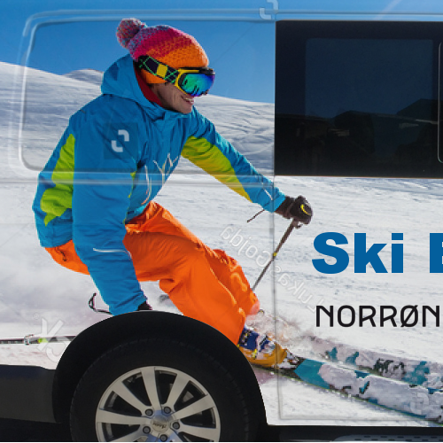 vehicle wrap for a ski company in France