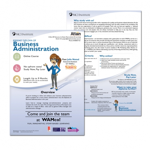 Course brochure design for a consultancy firm thumb