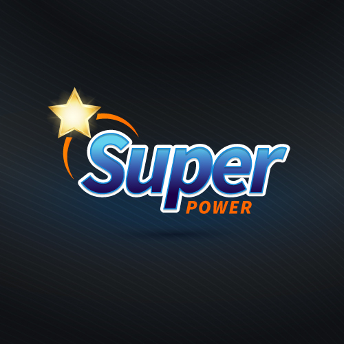Super Power Logo Design with Star Vector