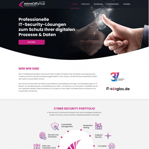 Website design for professional IT-Security thumb