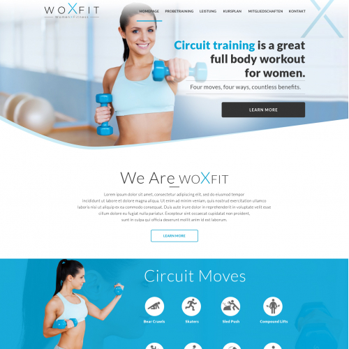 Web design for Women Fitness
