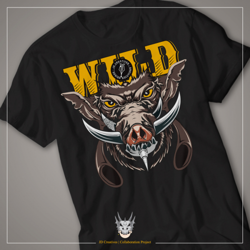 Wild Boar - Mecha T-shirt