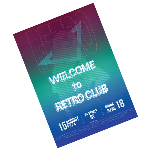 Retro Club Social media Post