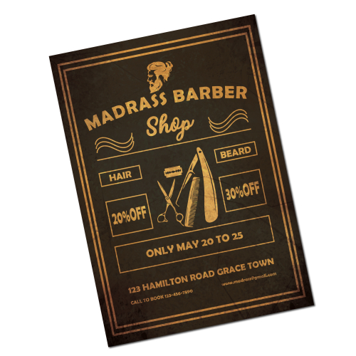 Madrass Barber Flyer