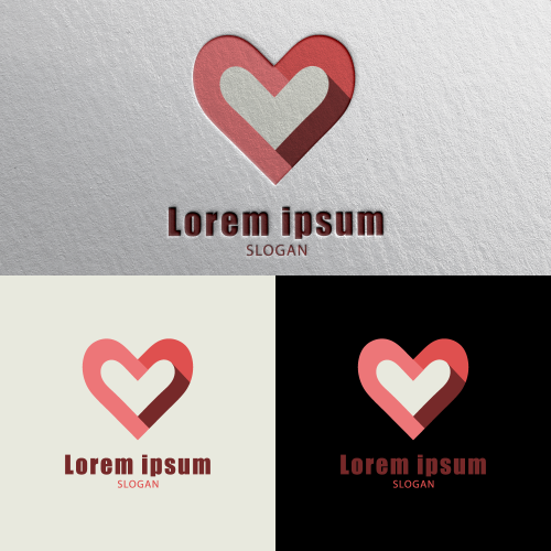 Minimalist Heart App and Website Logo