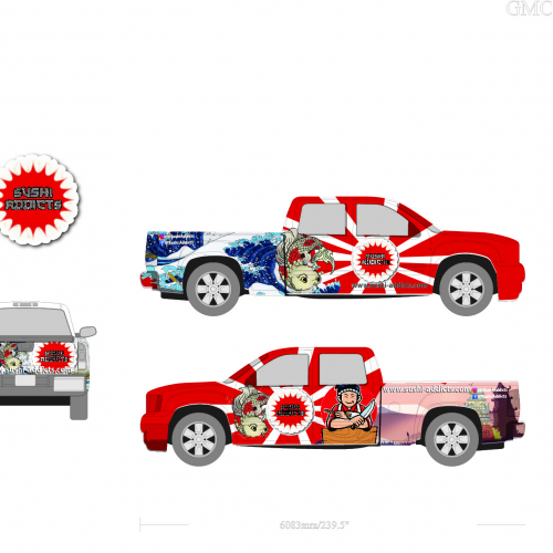 truck wrap for fastfood restaurent