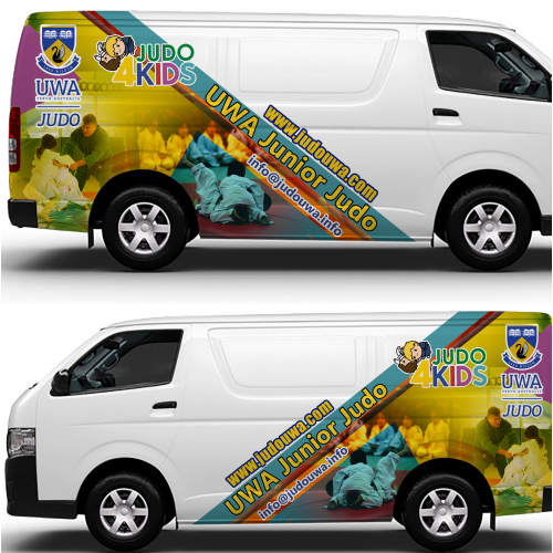 judo club wrap design for their micro