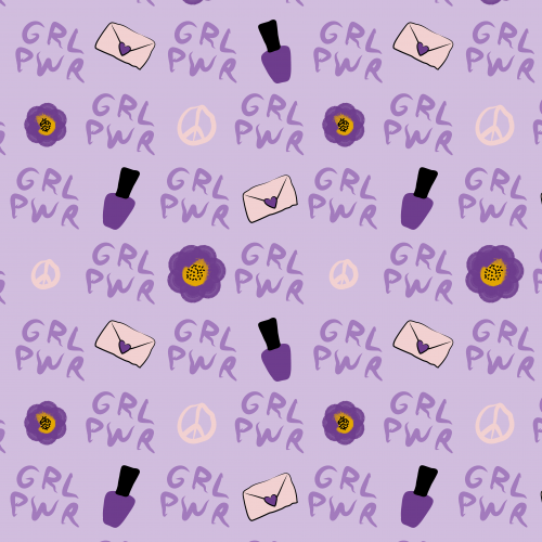 GRL PWN in purple