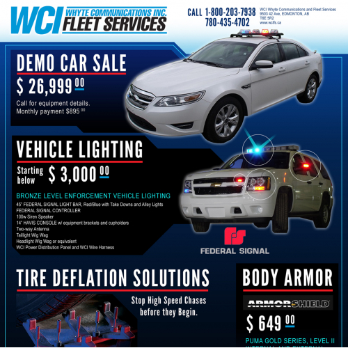 Police transport flyer design