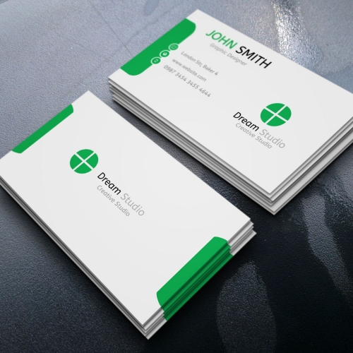 business card thumb