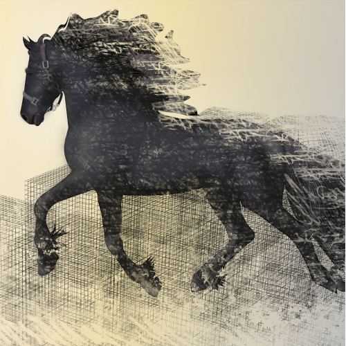 running horse