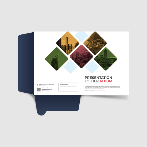 Business Presentation folder or documents folder design