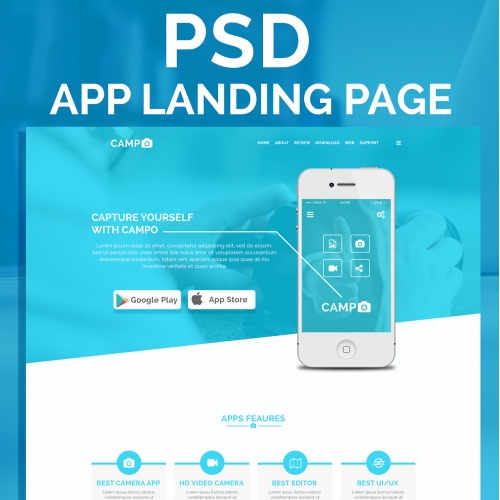App Landing Page Design thumb