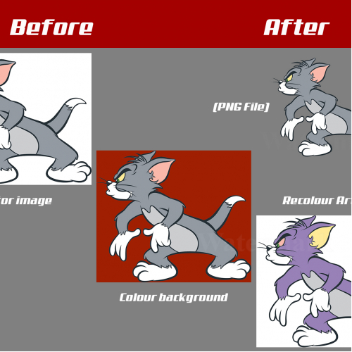 line art and recolor vector image