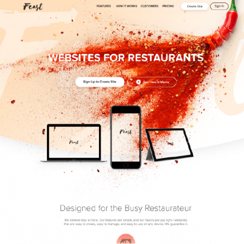 - Feast - Web Design / Interface Design / UI thumb