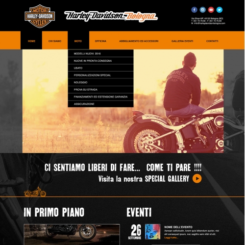 Web Design Project - Harley-Davidson Bologan
