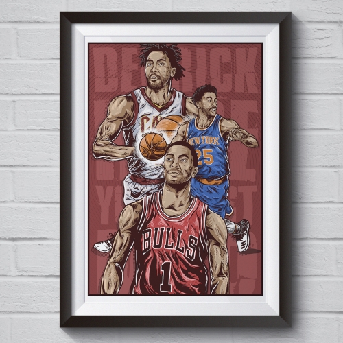 Derrick Rose Art Print thumb