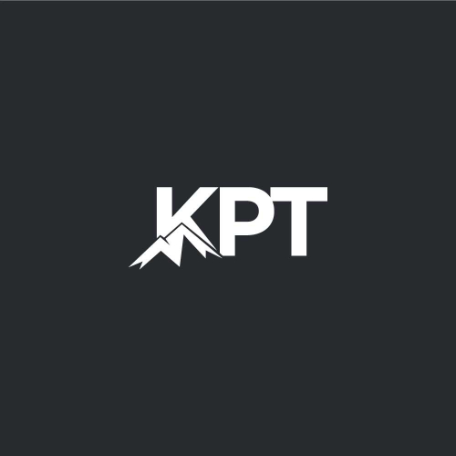 KPT mountain logo design concept