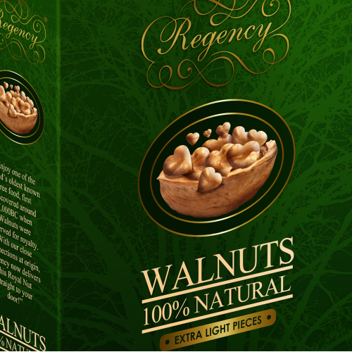 Premium Walnuts packaging design thumb