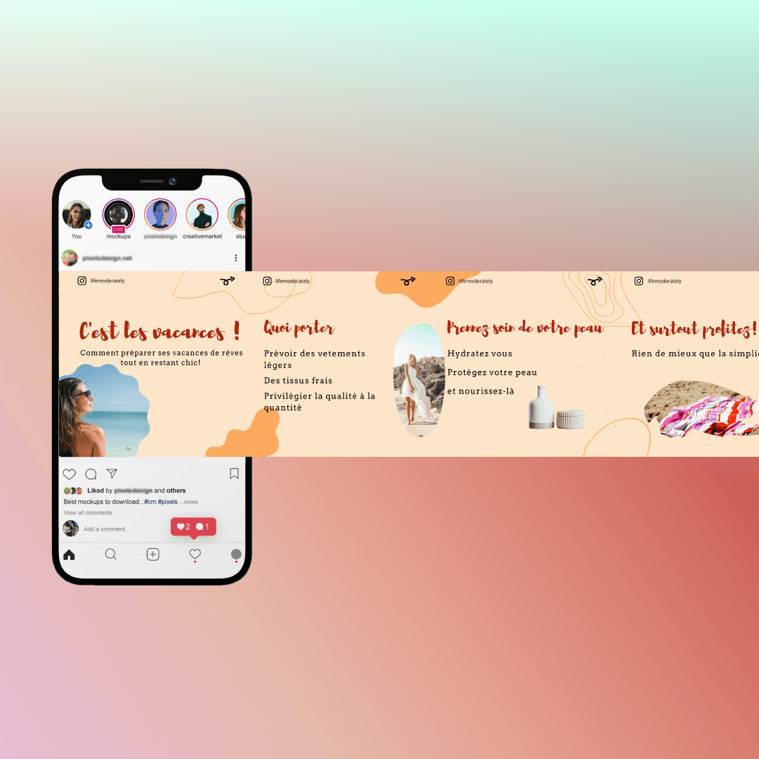 social media carousel