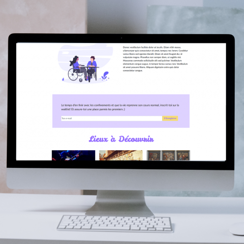 Landing page design
