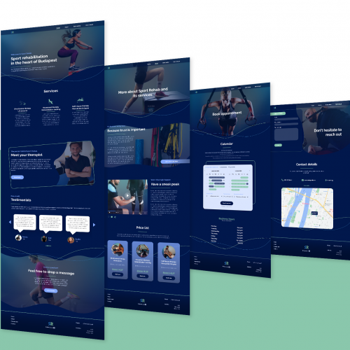 Sport Rehab website design thumb