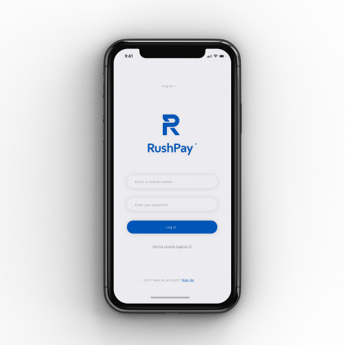 Rush Pay App UI Design