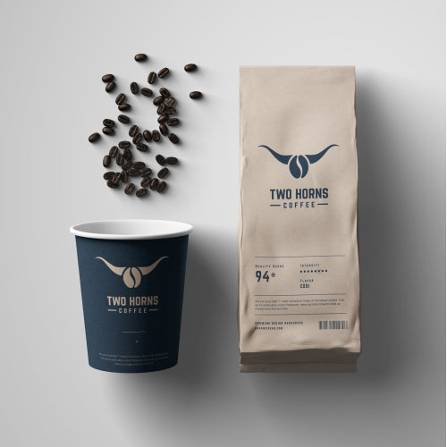 Two Horns Coffee Packaging