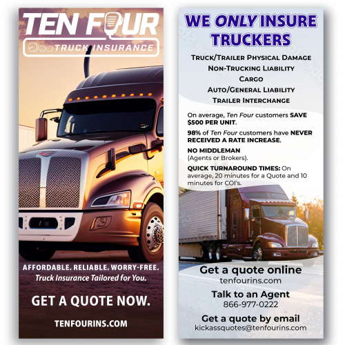 Flyer for Trucking Insurance Company