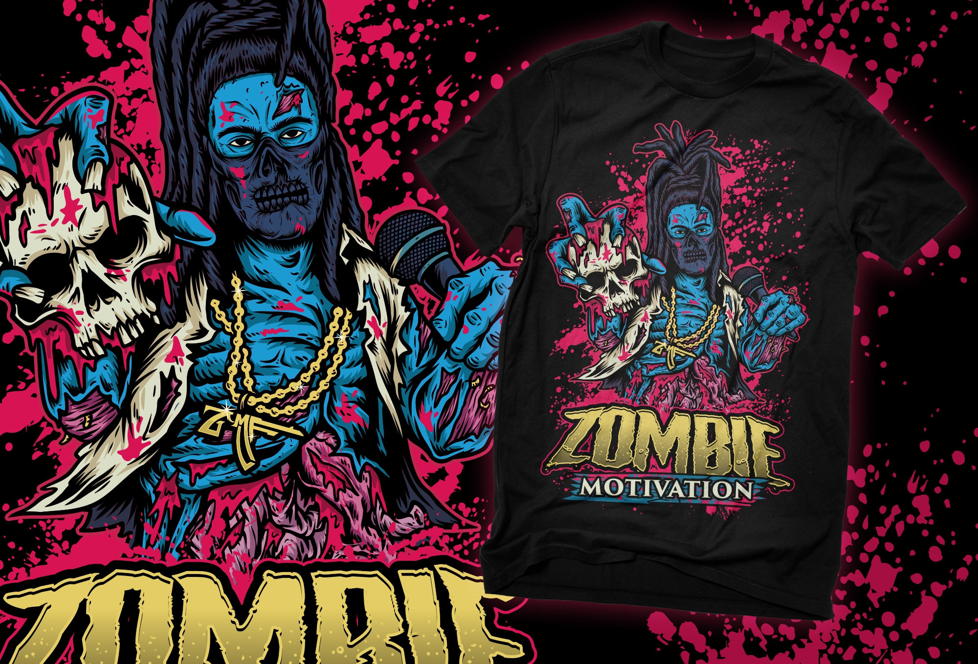 zombie,,i will do modern and unique t-shirt design.... thumb