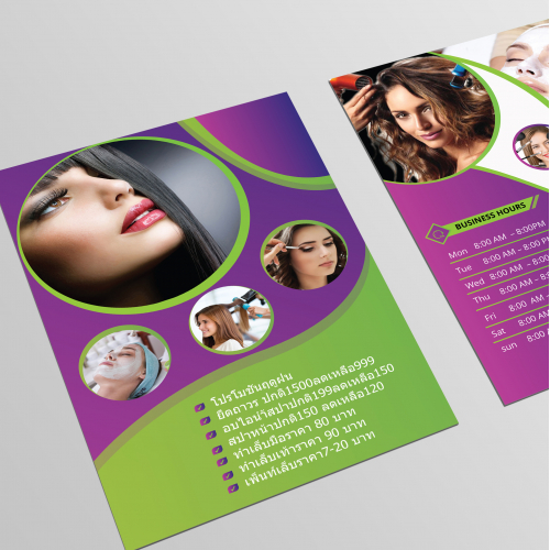 Beauty saloon flyer design