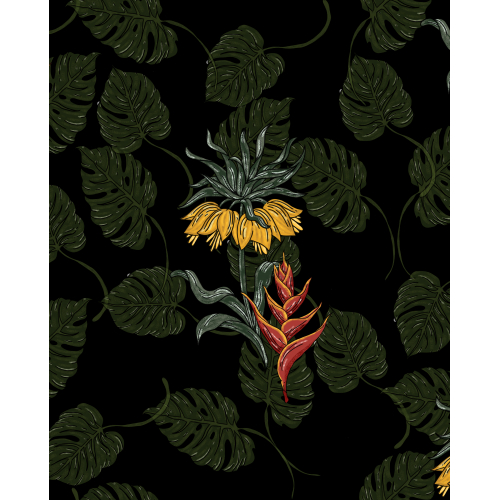 Monstera y Heliconia
