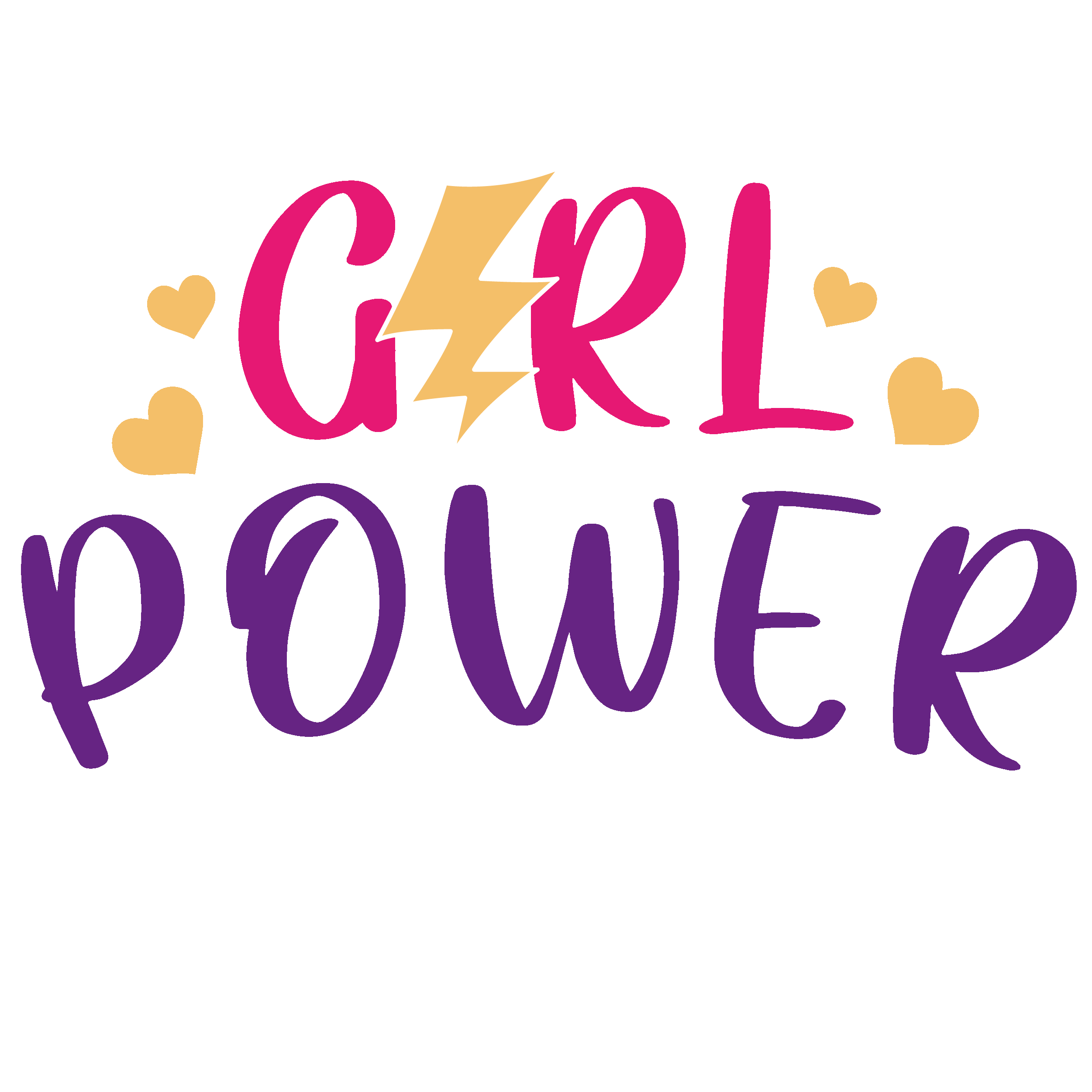 Girl power heart