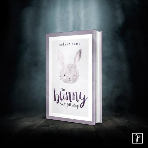 Book cover design - The bunny can't fall asleep