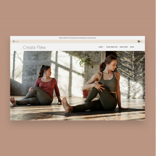 Shopify Store Design for Yoga Mats