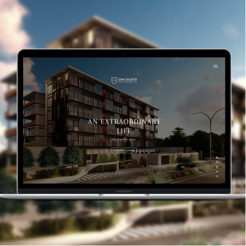 Luxury Residential Estate Website Design Concept