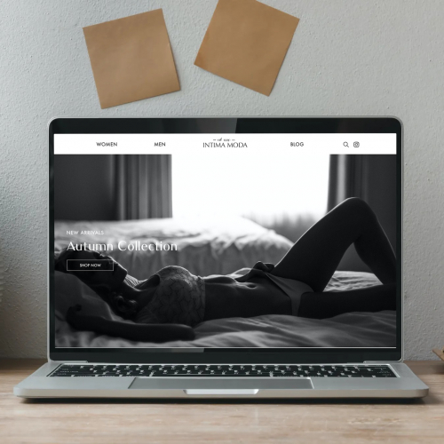 Web Design Concept for Lingerie Brand