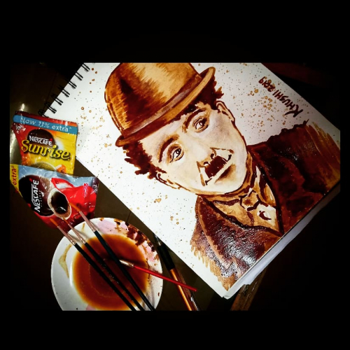 Coffee painting