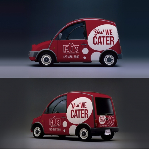 Car Wrap Design for Pizza Delivery Van thumb