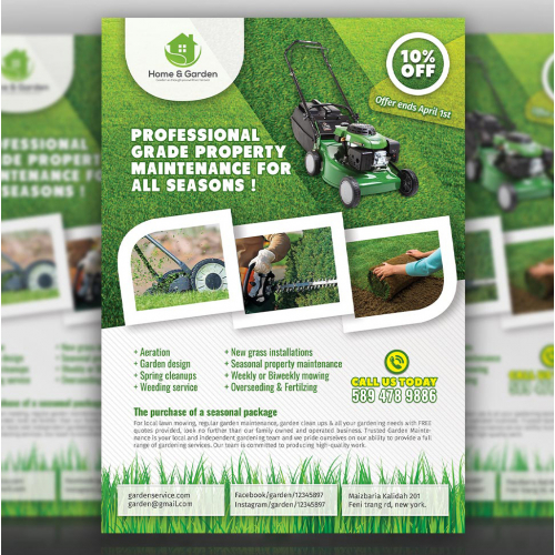 Garden flyer template thumb
