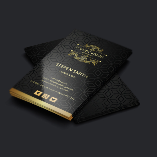luxury business card design