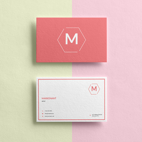 Clean business card design