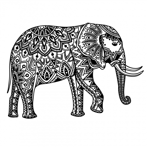 Mandala elephant