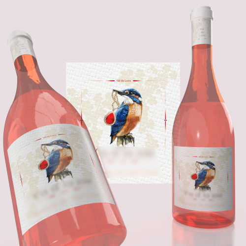 Wine Rose Label Design