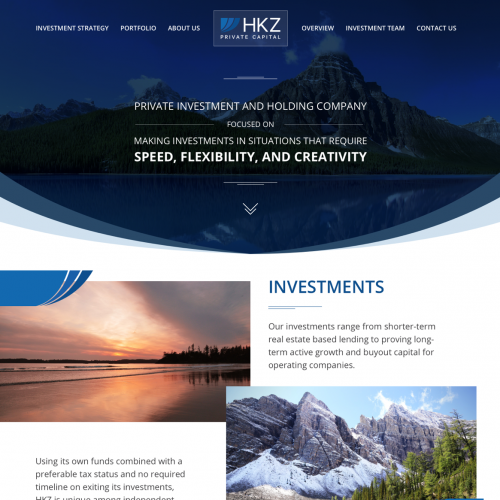Financial services website