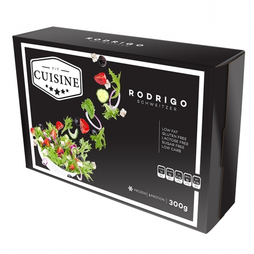 Package desing for a luxury cuisine salad