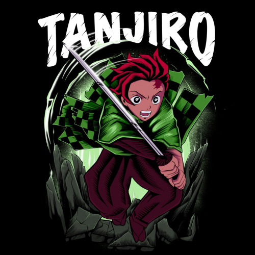 design fun art Tanjiro for t shirt thumb