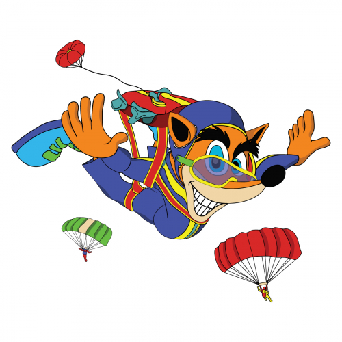 Parachute jumper Bandicot thumb